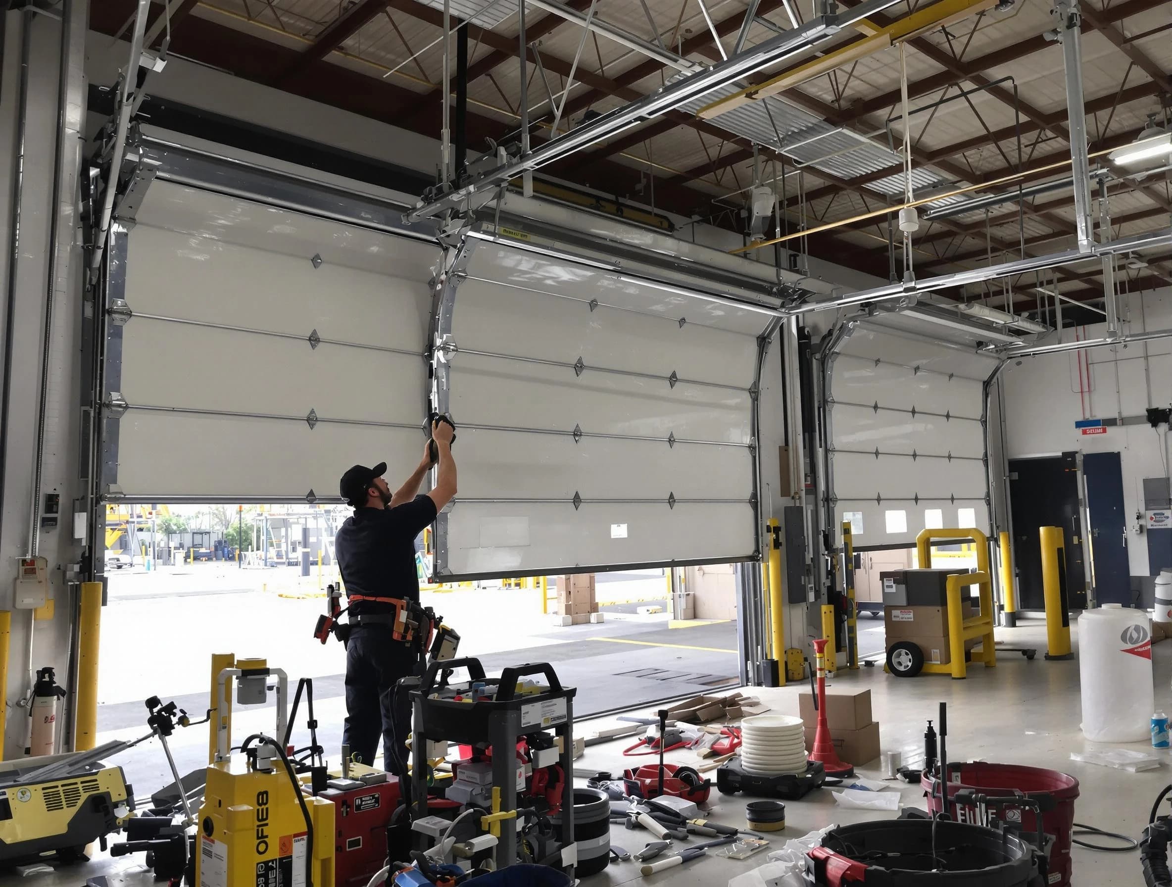 Smyrna Garage Door Repair technician performing commercial garage door repair in Smyrna