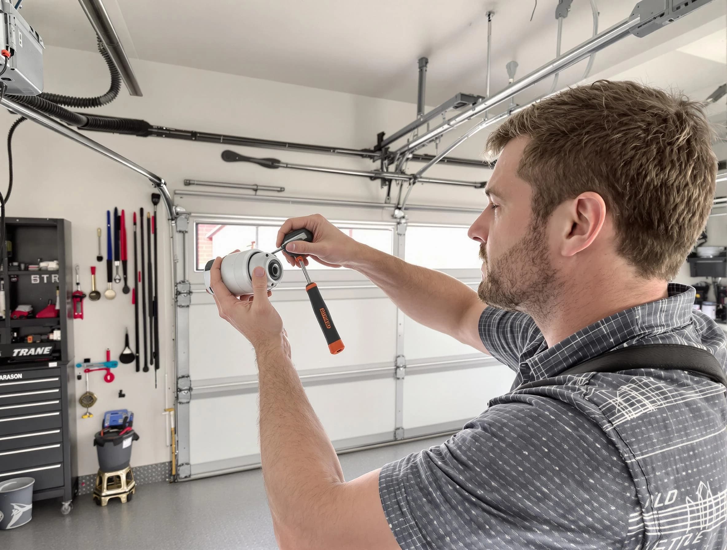 Garage door opener repair service by Smyrna Garage Door Repair in Smyrna